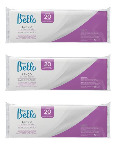 Depilatorio Depil Bella Papel C/20 Gran Style - Kit Com 3un