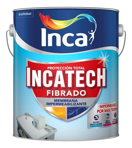 Impermeabilizante Para Techos Incatech Fibrado 20kg Inca