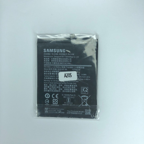 Imagen 4 de 5 de Bateria Pila Samsung Galaxy A10s A20s Scud-wt-n6 3900mah