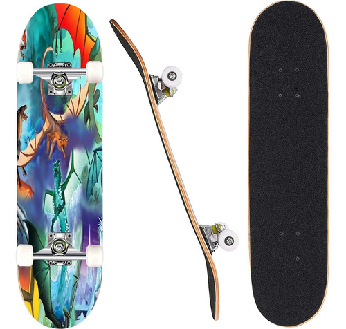 Skateboards Completo Monopatin Clasico Concavo Regalo Para