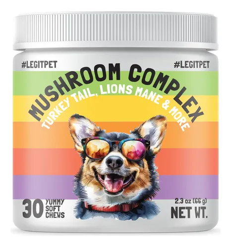Complejo De Hongos Legitpet Para Perros Con Reishi, Shiitake