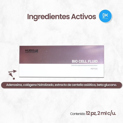 Bio Cell Ampolleta De Péptidos (12pz, 2ml C/u). Hubislab
