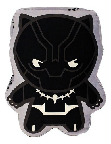 Almofada 3d Pantera Negra T'challa Aveludada Oficial Marvel