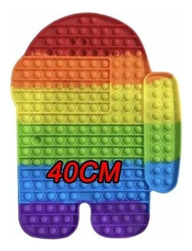 C. 2 Piezas Juguete Fidget Pop It! - Gigante (40 Cm X 30 Cm)
