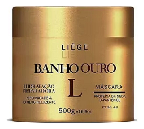 Máscara Banho De Ouro Liege 500 Gr