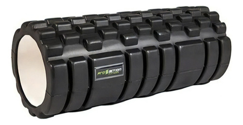 Rolo Liberação Miofascial Proaction Foam Roller Texturizado Cor Preto