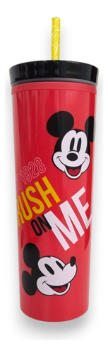 Termo De Doble Pared Mickey Mouse De Plástico 450 Ml