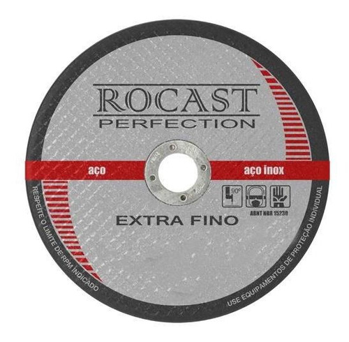 Disco De Corte Extra Fino 4,1/2pol X 1,00mm 134,0001 Rocast