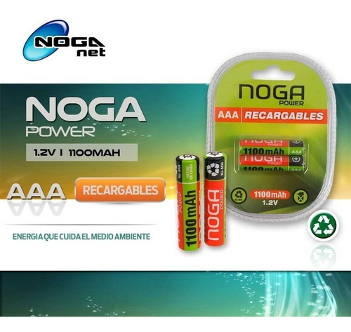 Pilas Recargables Aaa 1100 Mah Blister X2 U. Castelar