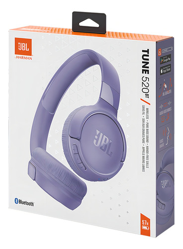 Audifonos Inalámbricos Jbl Tune 520 Bluetooth Violeta