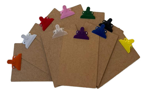 Kit 10 Pranchetas A4 Com Todas As Nossas 10 Cores