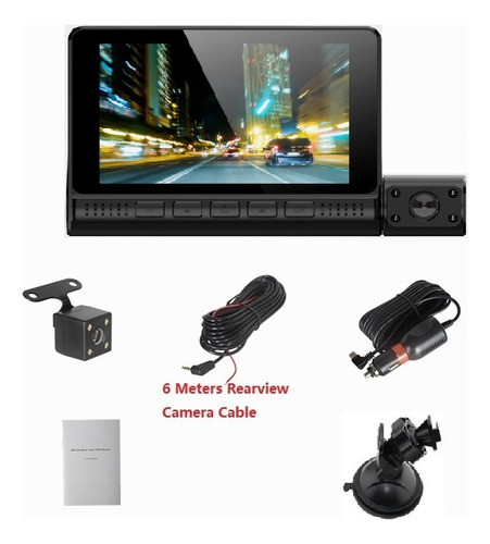 Cámara De Salpicadero Dvr For Coche, Dashcam Táctil Hd De