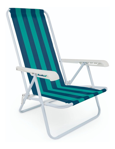 Cadeira Praia E Piscina Mor Aço 2004 Cor Sortidas Promoção!!