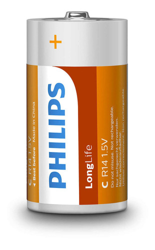 Philips Pila Cloruro Zinc D Blister 2pcs
