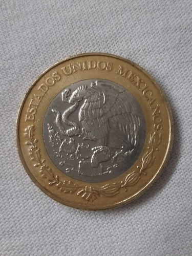 Moneda De 20 Pesos Conmemorativa De Octavio Paz / Año 2001