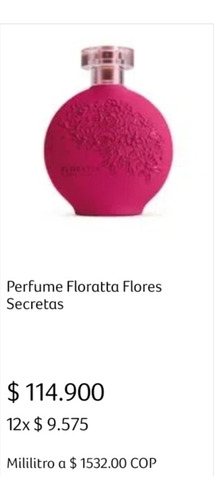 Perfume Floratta Flores Secretas Oboti - mL a $1532