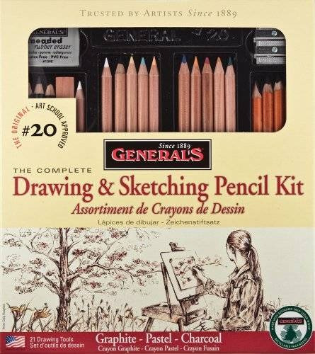 General De Lápiz Clásico De Bocetos Y Dibujo Kit