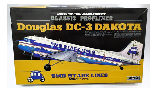 Modelo A Escala Para Armar Maqueta Del Douglas Dc-3 Dakota