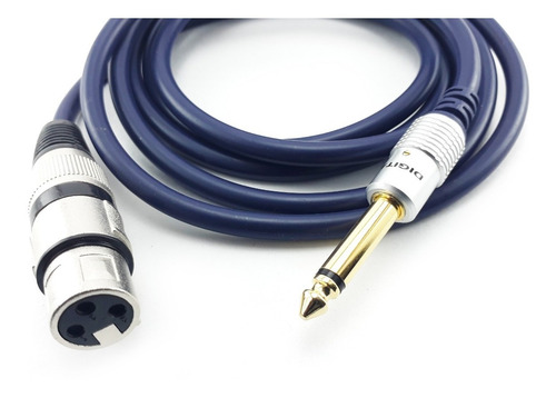 Cable Plug De 1/4 Mono 6,35mm A Xlr Canon Hembra 1.8 Metros