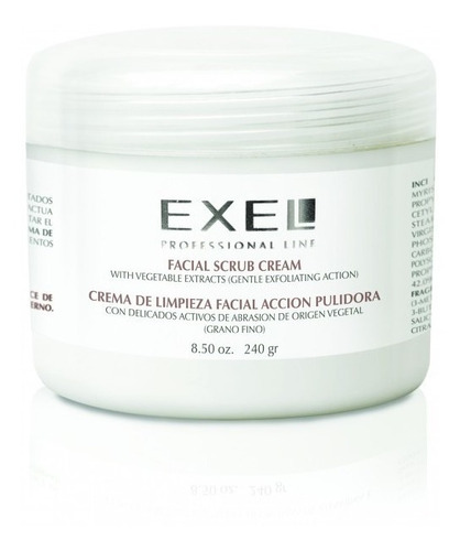 Crema Exfoliante Limpieza Pulidora Grano Fino Exel 240 Caba