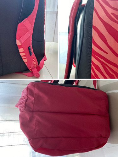 Mochila Jansport Air Cure Rosa Coral Cebra Banfield