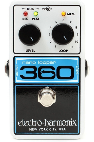 Pedal Loop Electro Harmonix Nano Looper 360 Made In Usa