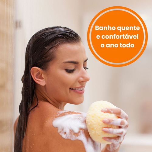 Aquecedor Agua A Gas 33l Bivolt Gn Casa 4 Duchas Timer