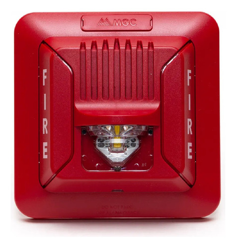 Mircom Fhs-400-rr, Sirena Con Estrobo Convencional Incendio Color Rojo
