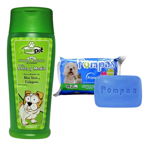 Kit Limpieza Shampoo/jabon Insecticida Para Perros