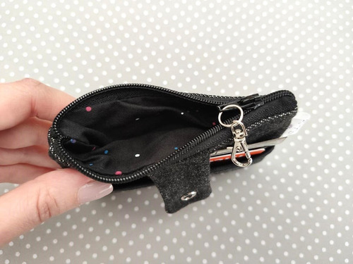 Imagem 2 de 3 de Mini Carteira Com Bolsinho Porta Cartões Pronta Entrega