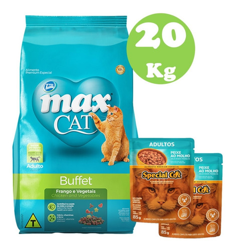 Max Cat Gato Buffet 20 Kg + Regalo