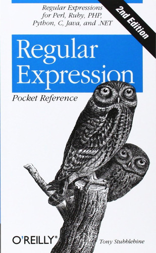 Libro Regular Expression Pocket Reference-inglés