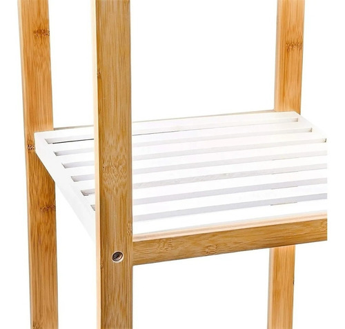 Imagen 4 de 10 de Organizador Estantería De Bambú 3 Estantes Repisa Para Baño