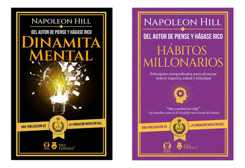 Dinamita Mental + Habitos - Napoleon Hill - Fondo - 2 Libros