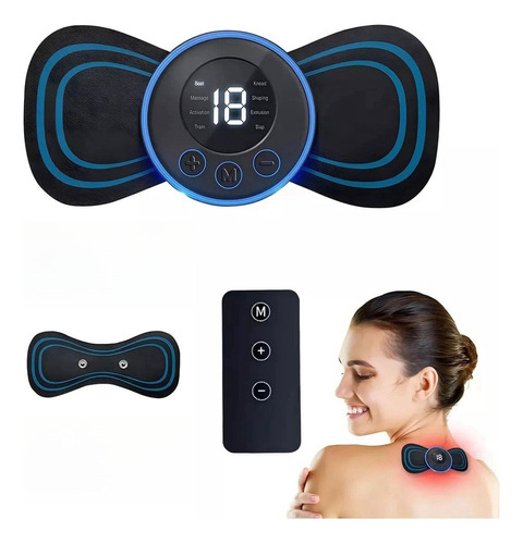 ;= Masajeador Eléctrico Tens Portátil Cuello Espalda
