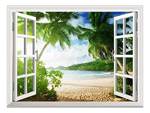 Adhesivo De Pared Removible Fotomural 36 X48 Tropical B...