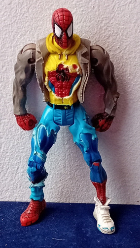 Figura De Spiderman Street Warrior 1999 Toy Biz 14 Cm (Usado)