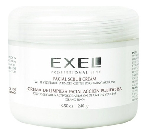 Crema Exfoliante Facial Exel Accion Pulidora Grano Fino 240g