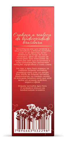 Kit 3 Extratos De Própolis Vermelha 20 Ml- Apis Flora Saúde