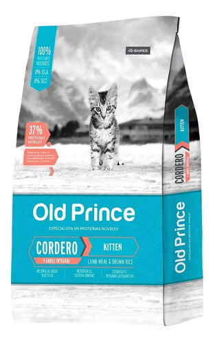 Old Prince Novel Cordero Y Arroz Gato Kitten 3kg