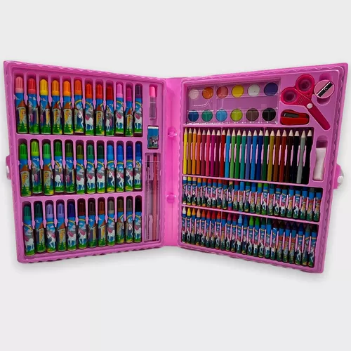 Conjunto de 150 peças de pintura para crianças, estojo de pintura infantil,  Não tóxico