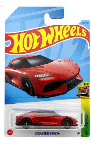 Hot Wheels Koenigsegg Gemera Rojo 2023 Hw Exótica 188/250