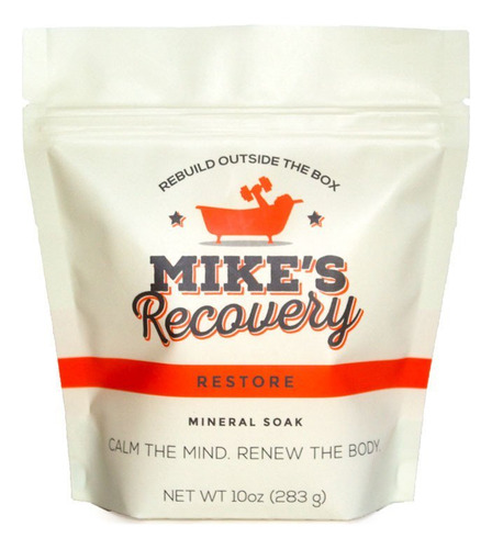 Mike's Recovery Restore Pouch Mineral Soak- Bath Salt Muscle