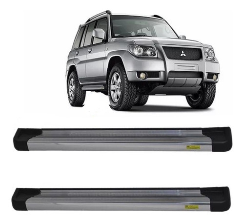 Estribo Plataforma De Aluminio Pajero Tr4 Ano 2000 Acima