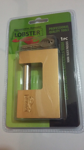 Candado Lobster Anticizalla 90 Mm 3 Llaves 