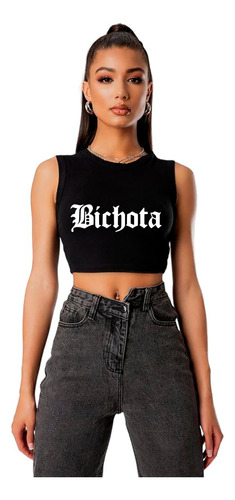 Blusa Tipo Crop Top - Bichota - Karol G - Tour Bichota 