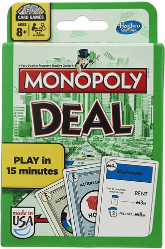 Monopoly Deal Juego De Cartas  Estan En Inglés Vg