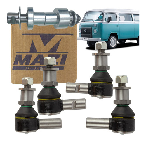 Kit Pivo Suspensao Dianteira C/ Pino Vw Kombi 1975 1976 1977