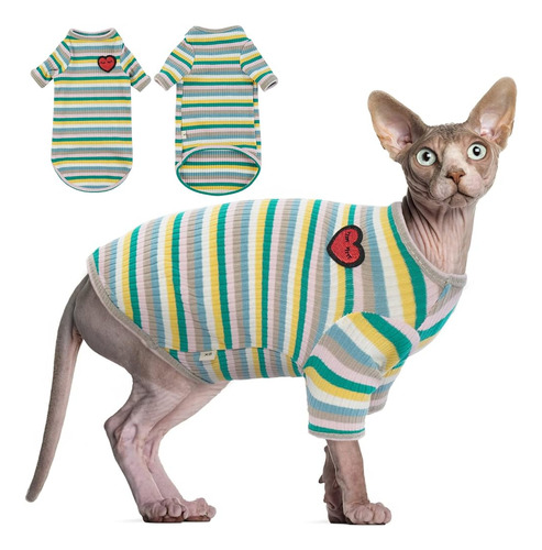 Dentrun Camisa De Gatos Sin Pelo Gato Transpirable Ropa De U