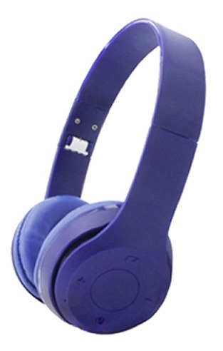 Netmak Auricular Vincha Plegable Bluetooth Azul Nm-palb